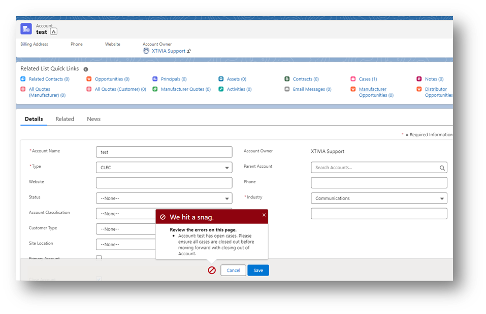 Salesforce Custom Error Messages for Record-Triggered Flows New Long Error Message