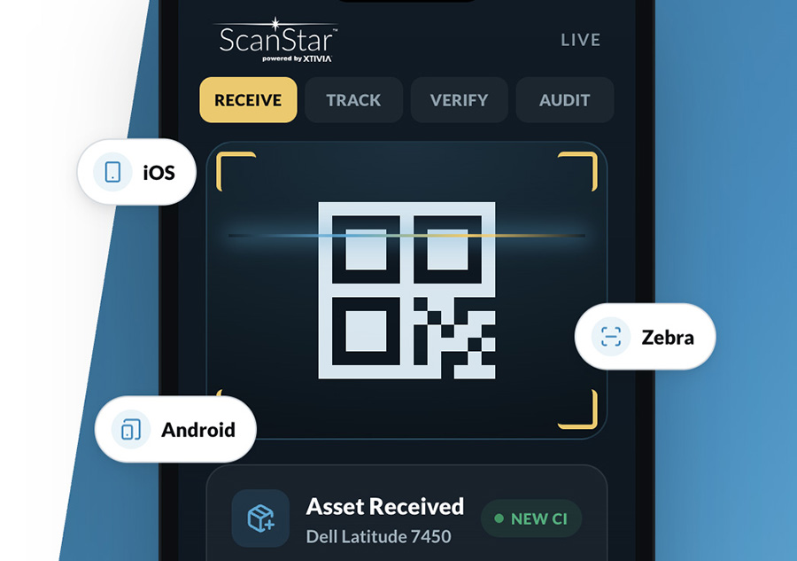 ScanStar scanning a barcode into a Jira issue on a phone