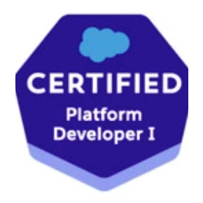 Salesforce Certified Platform Developer I