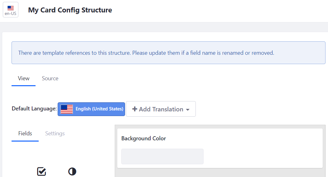 structure of config web content