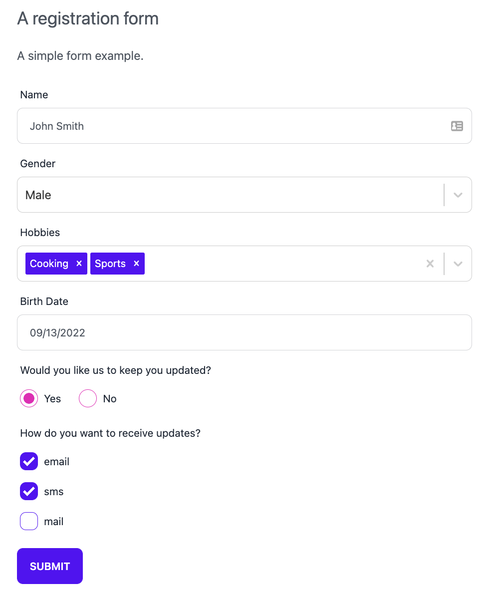 Using react-jsonschema-form with Tailwind CSS and daisyUI Registration Form