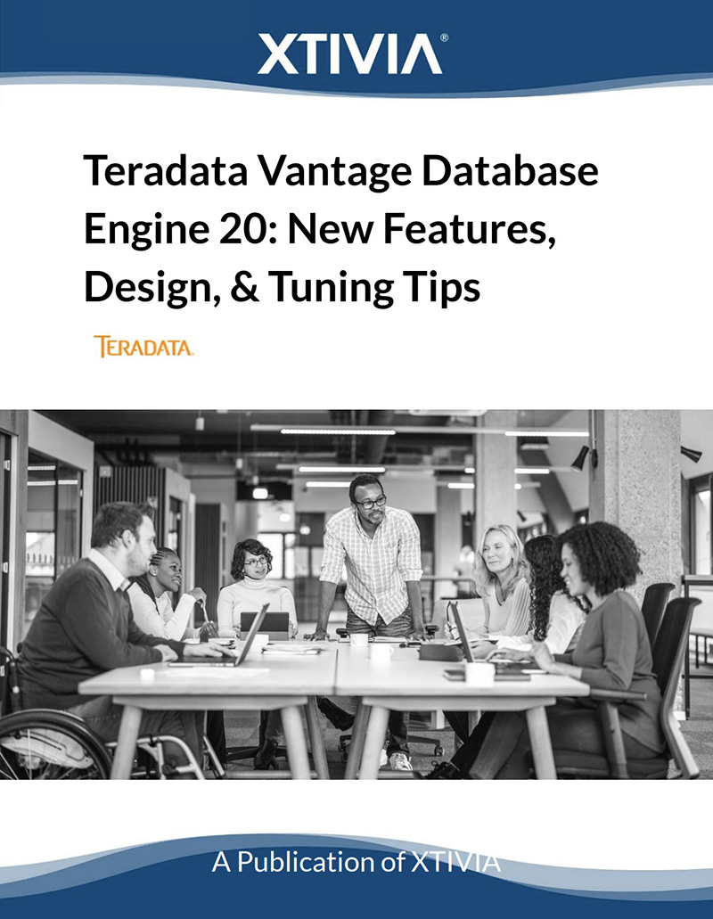 Cover of the XTIVIA brief on the Teradata Vantage Database Engine 20